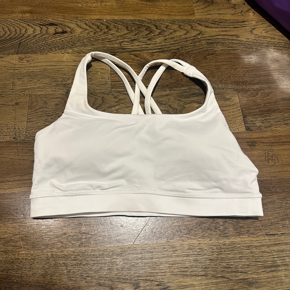 Brand New Lululemon White Sports Bra